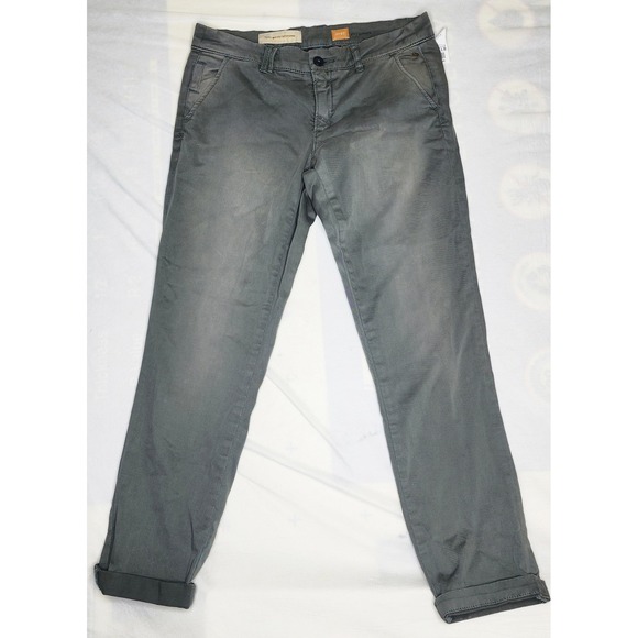 Anthropologie Pilcro and the Letterpress Chino Pants Relaxed Fit Olive Green - Picture 1 of 8